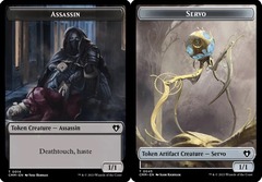 Assassin (0014) // Servo (0045) Token - Foil (Commander Master)